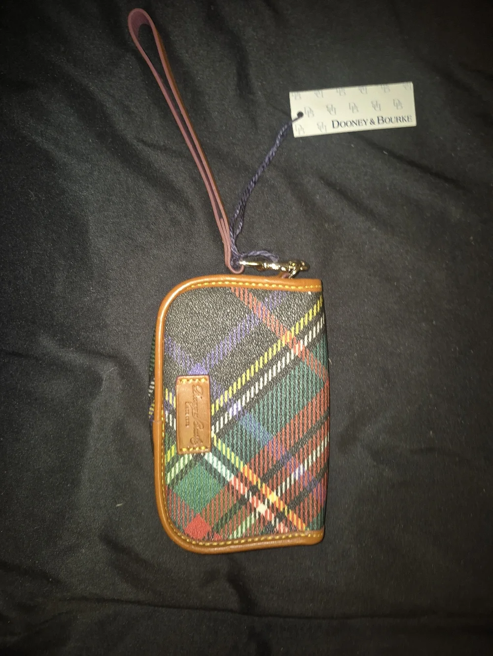 Dooney & Burke Plaid Wristlet